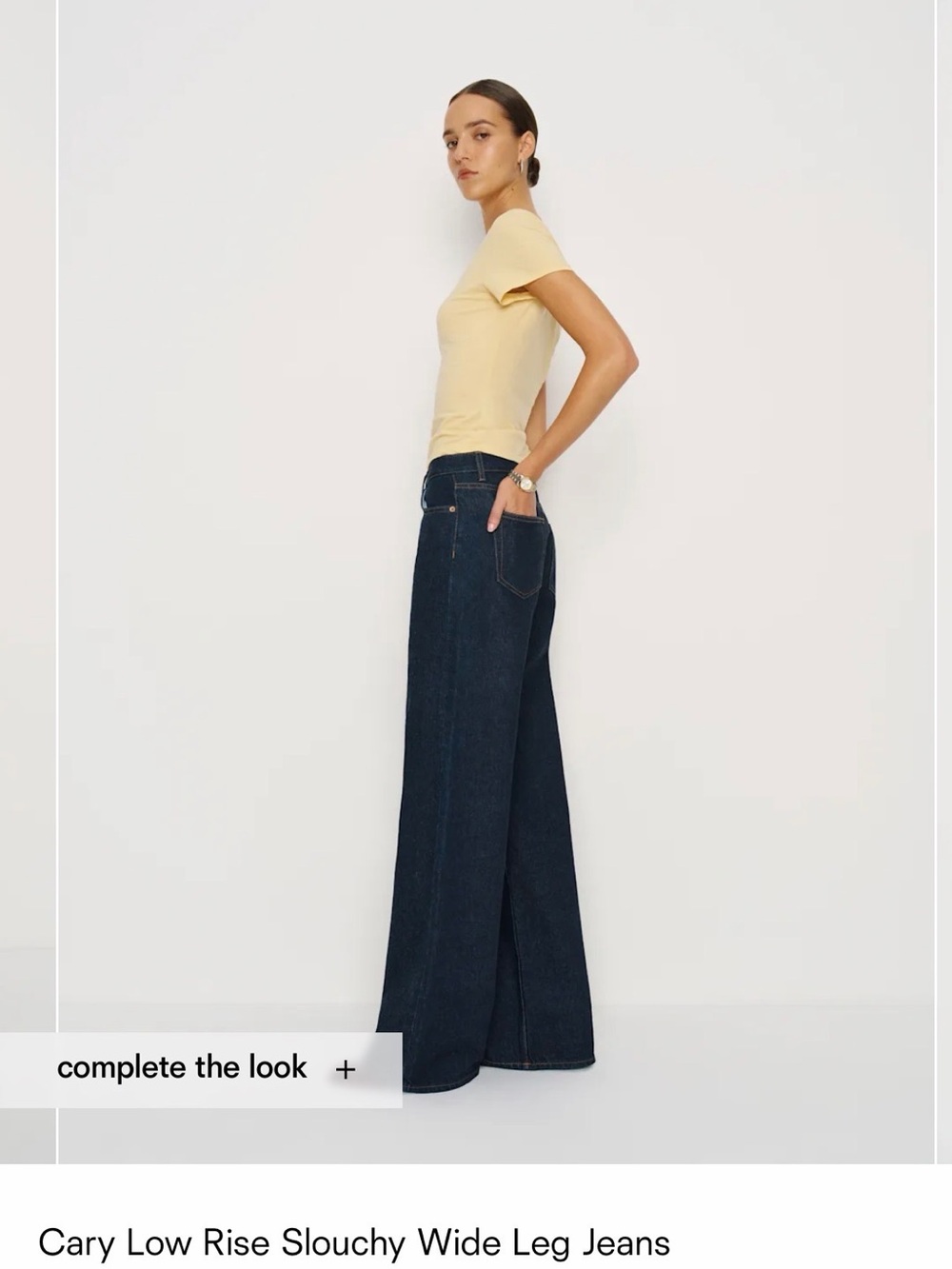 Reformation Women's Cary Low Rise Wide Leg Jeans - Picture 4 of 4